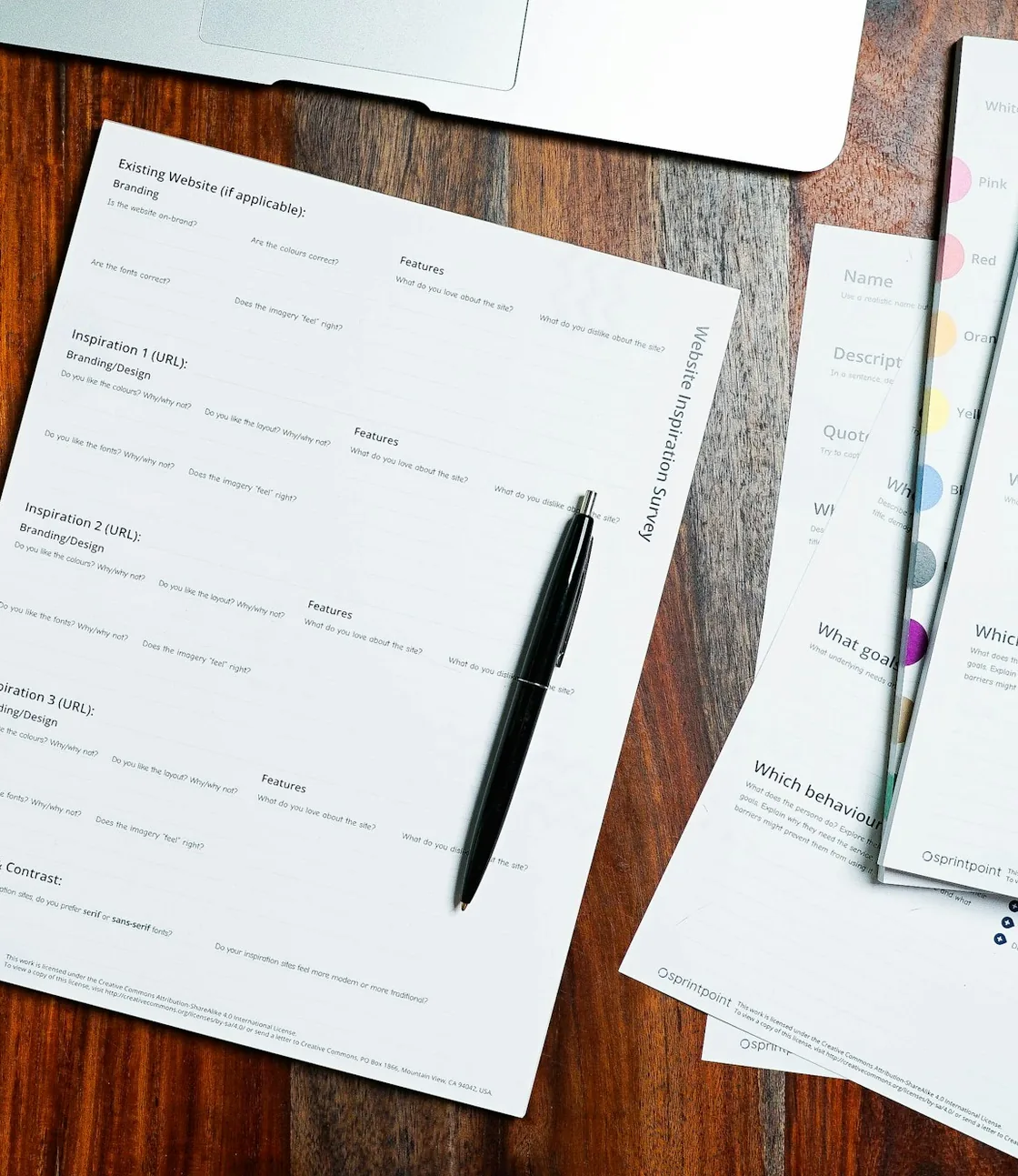 VAT forms and a pen on a desk